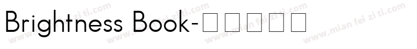 Brightness Book字体转换